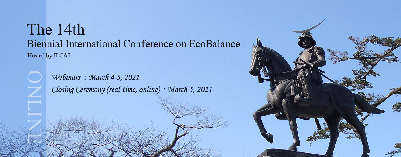 EcoBalance 2020/September 8-11, 2020, SENDAI, Japan